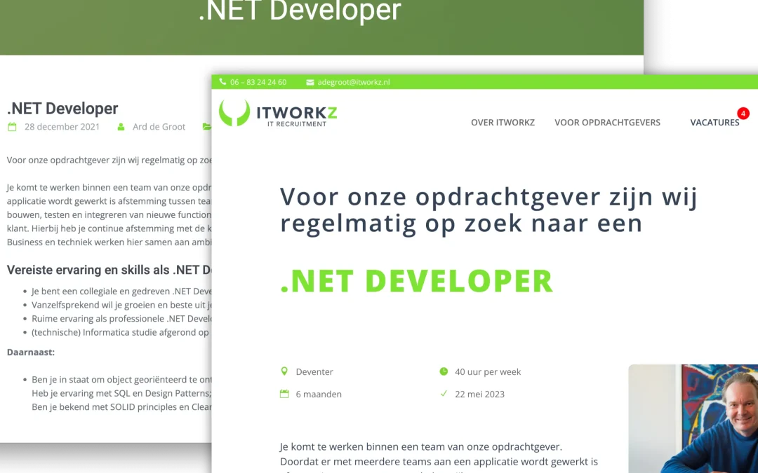 Oude site - nieuwe site